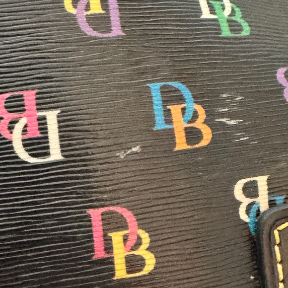 RARE Dooney & Bourke Rainbow “It Bag” | Y2K Vintage Satchel | Heart Tag - Picture 16 of 16